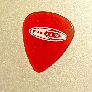 The band filter guitar pick used live concert tour collectors item memoribelia